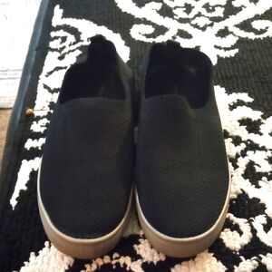 Black Slip-On Sneakers